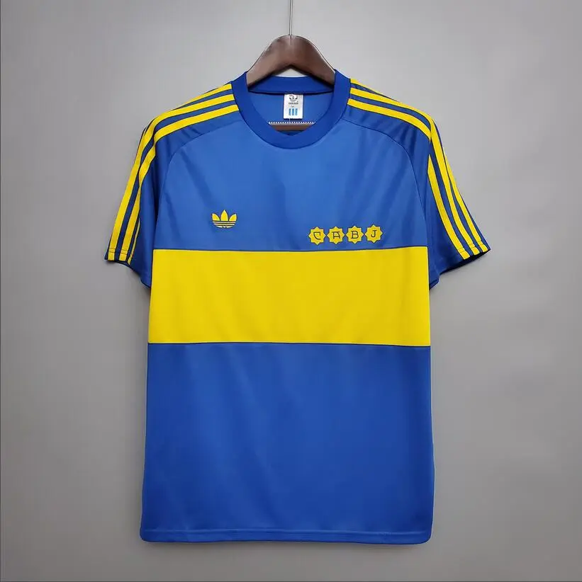 Retro 1981 Boca Juniors home Football jersey Retro