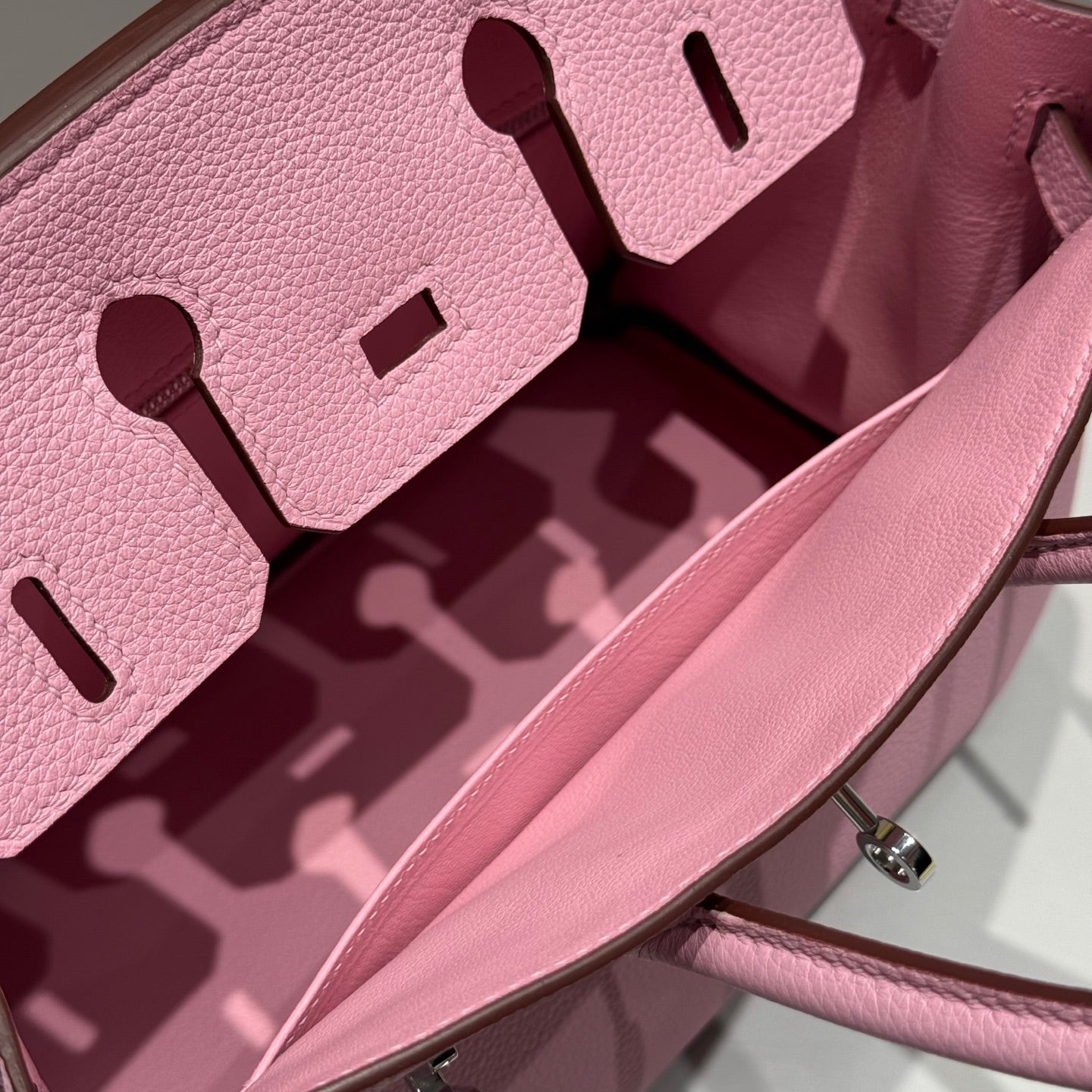 Hermes Birkin 25Cm Baby Pink Togo Leather Silver Hardware 237506