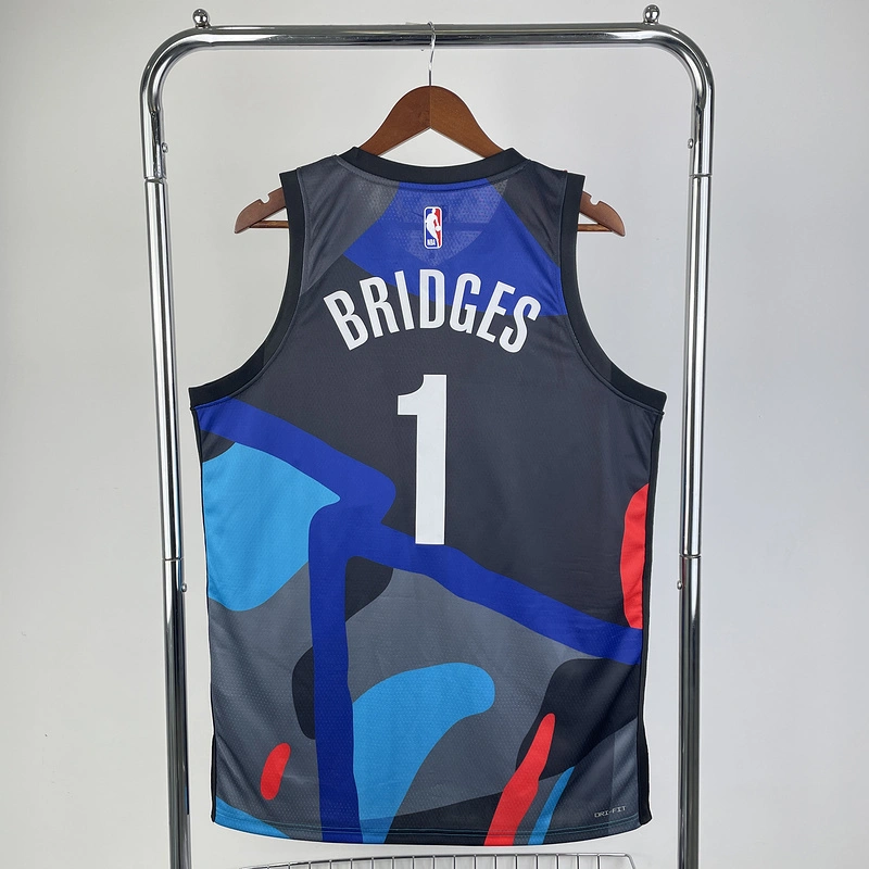 2024 NBA Brooklyn Nets (1 BRIDGES) Basketball Jersey