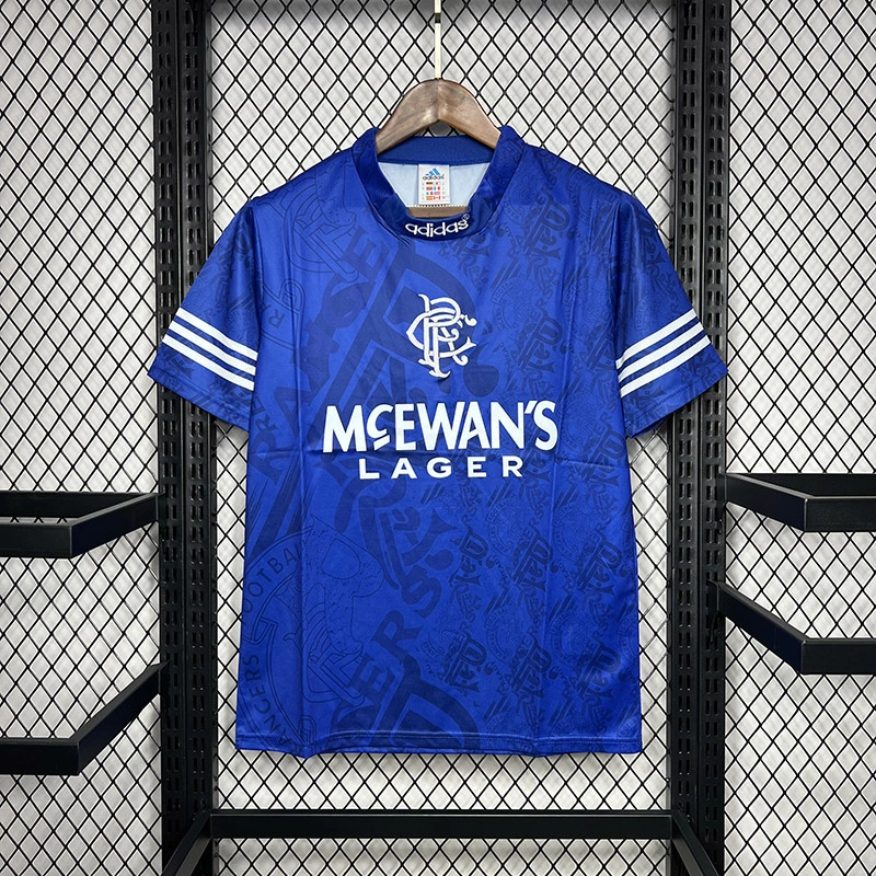Retro 1994-96 Glasgow Rangers Home football jersey Retro