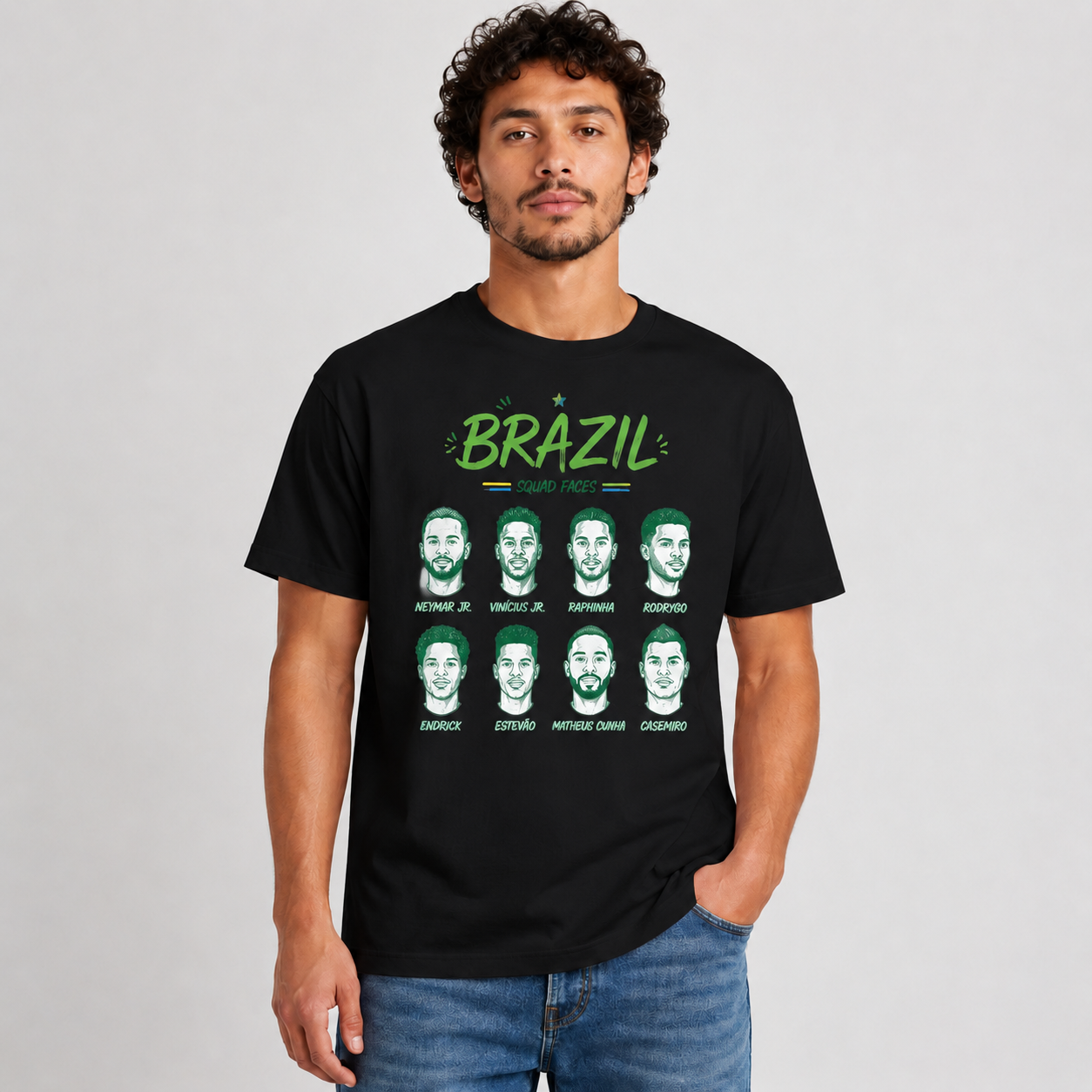 Brazilian Player Pure Cotton T-Shirt – Limited-Time Offer