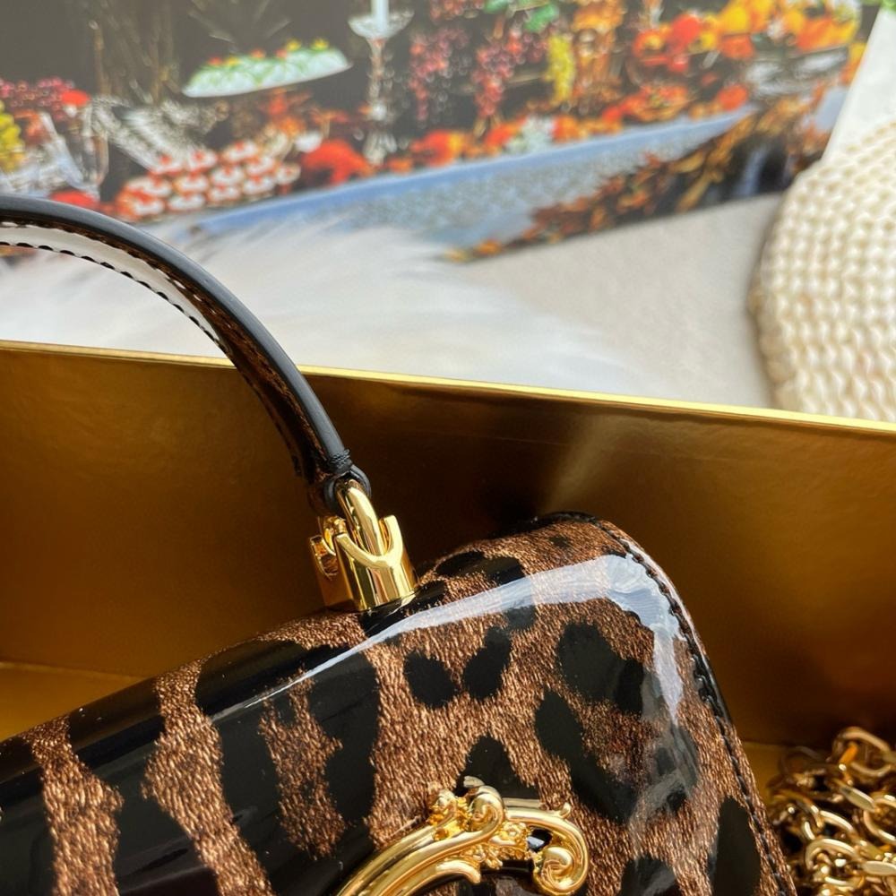 Dolce & Gabbana Leopard Dolce Gabbana Devotion Bag 21cm