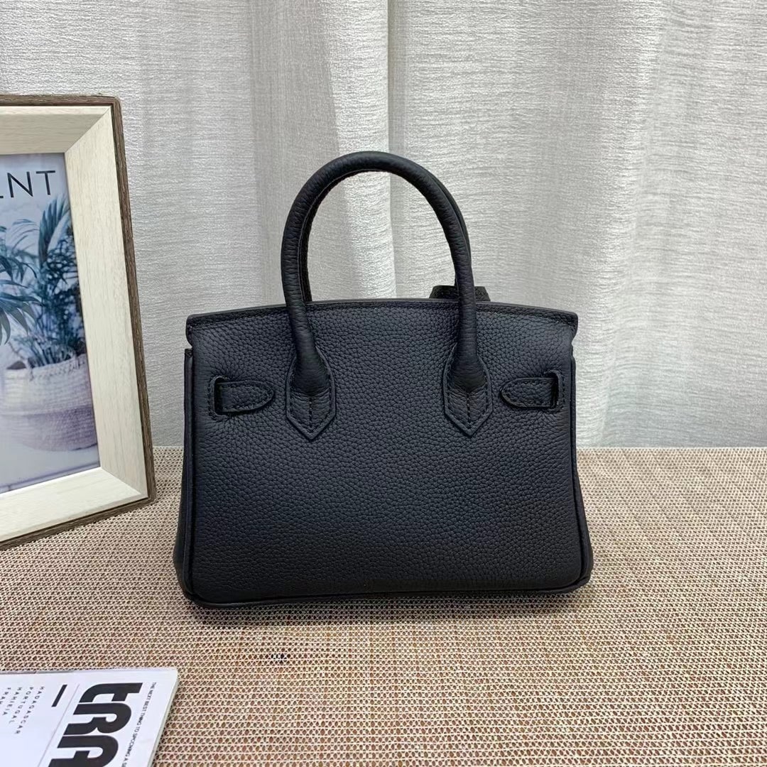 Hermes Birkin Mini Gold Hardware Epsom Black 20Cm