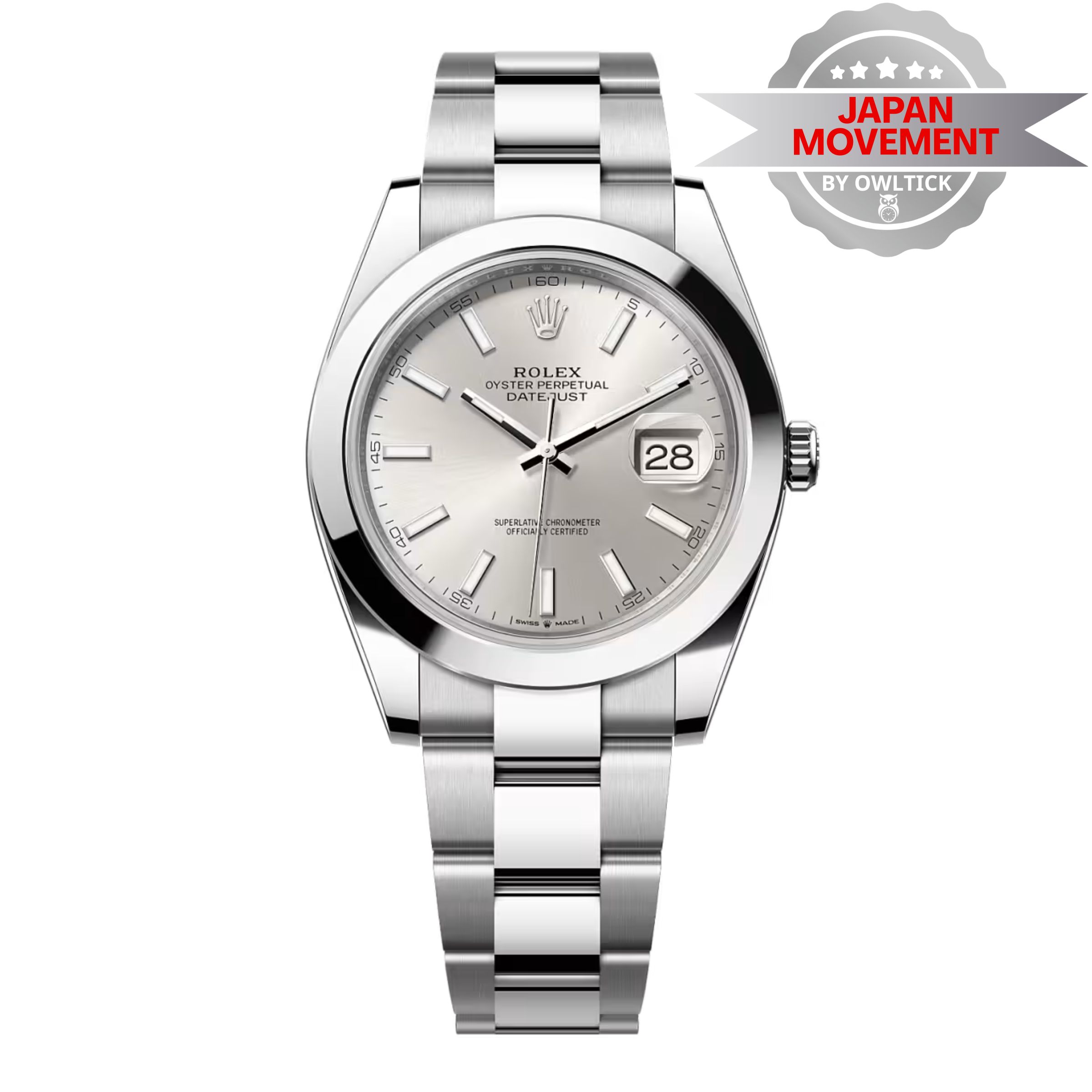 [Superclone] Rolex Datejust 41mm Silver Dial Oyster 126300