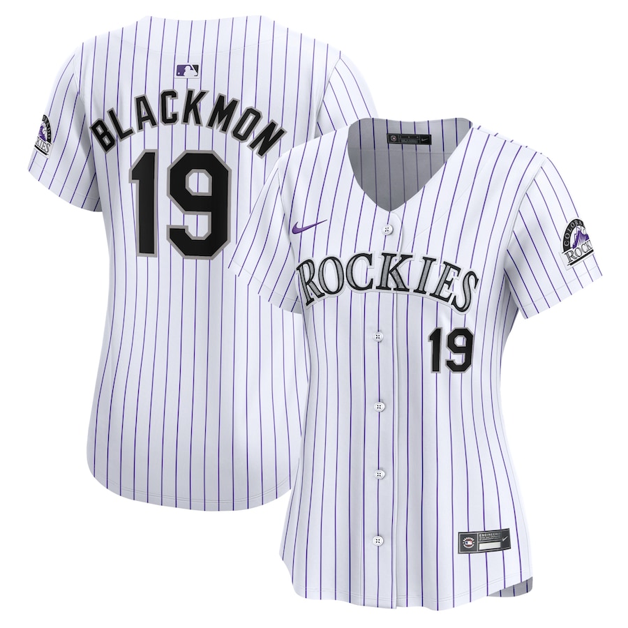 Charlie Blackmon Colorado Rockies Women's Home Limited Player Jersey White