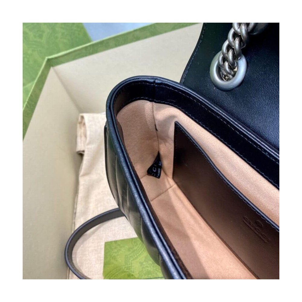 Gucci GG Marmont Mini Shoulder Bag Black