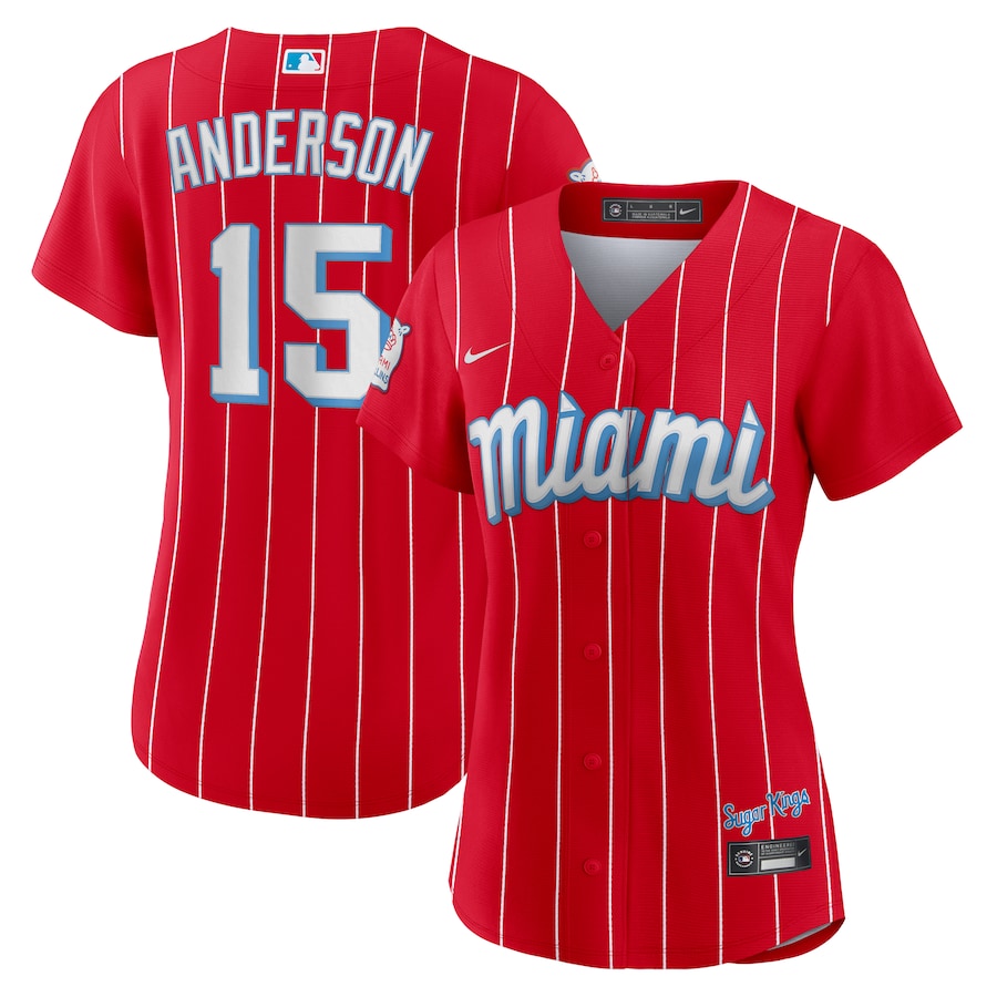 Brian Anderson Miami Marlins Women's City Connect Player Jersey Red