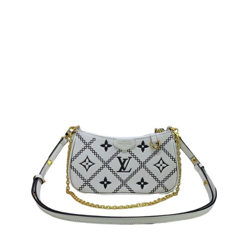 Louis Vuitton Easy Pouch On Strap White 19Cm