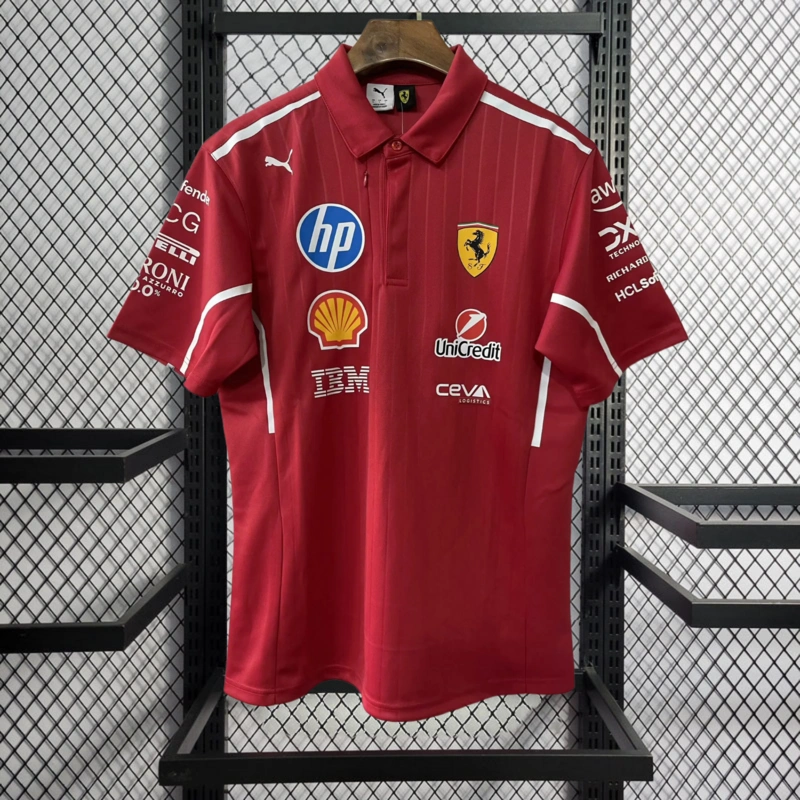 2025 F1 Ferrari Racing POLO Racing Suit