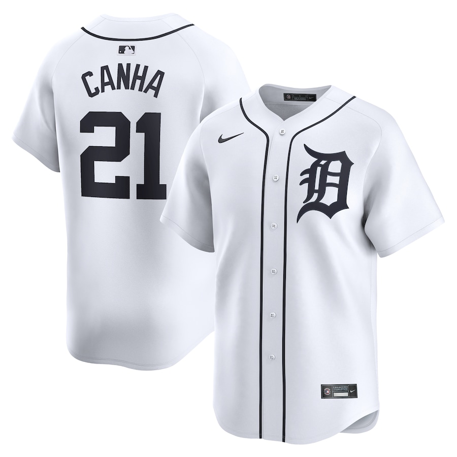 Mark Canha Detroit Tigers Home Limited Player Jersey White