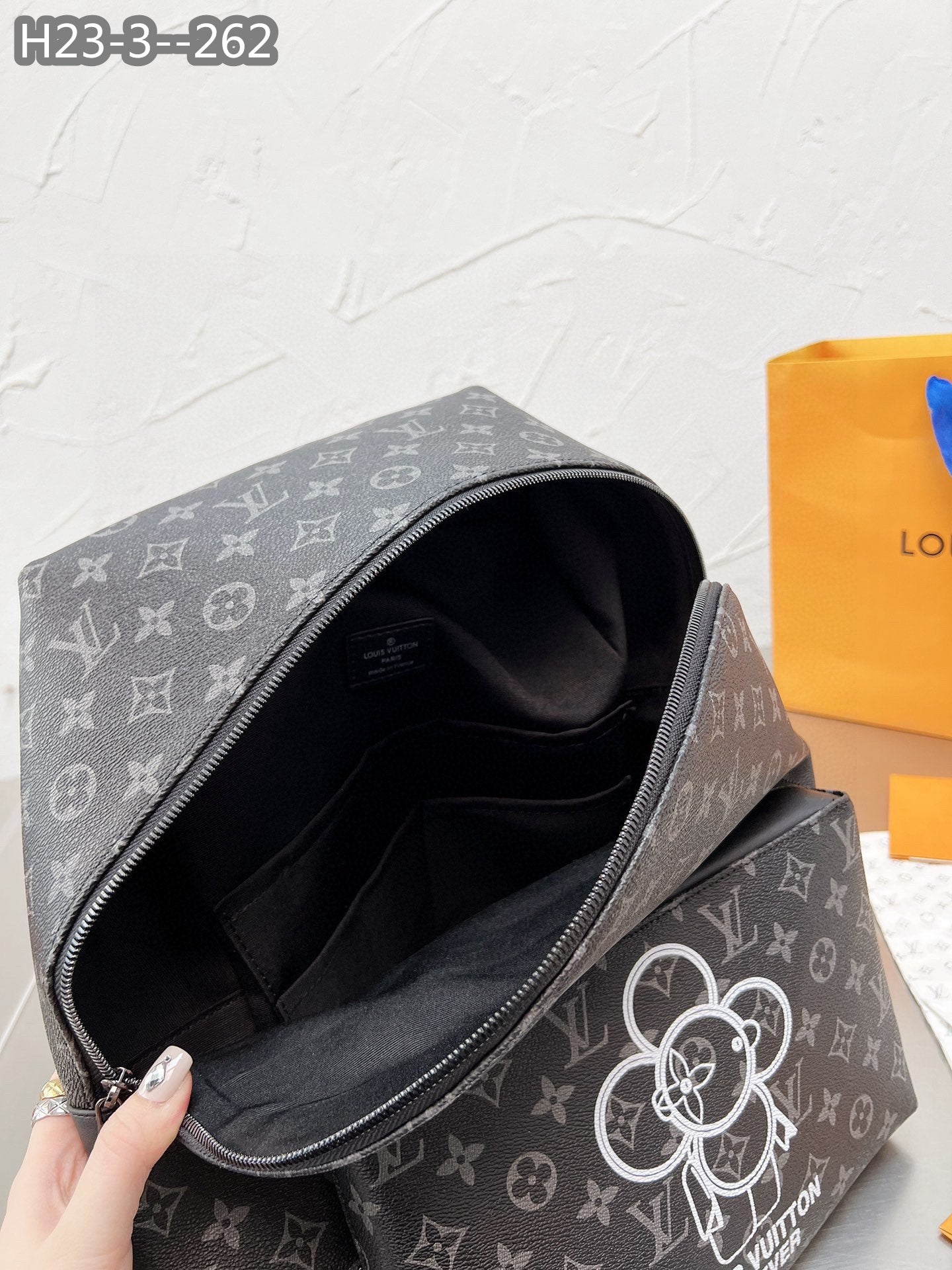 Louis Vuitton Apollo Backpack Monogram Vivienne Eclipse Black 37Cm