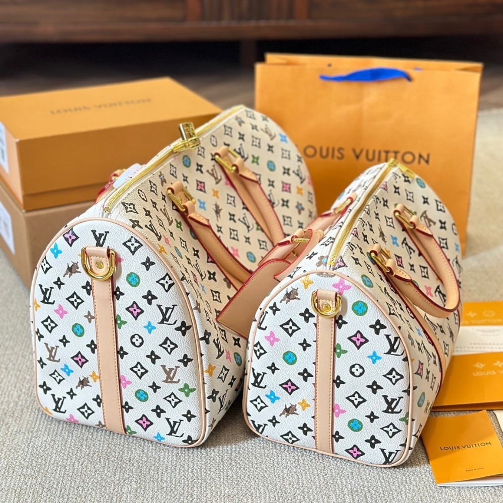Louis Vuitton Keepall Bandoulière Vanilla 40Cm M25233