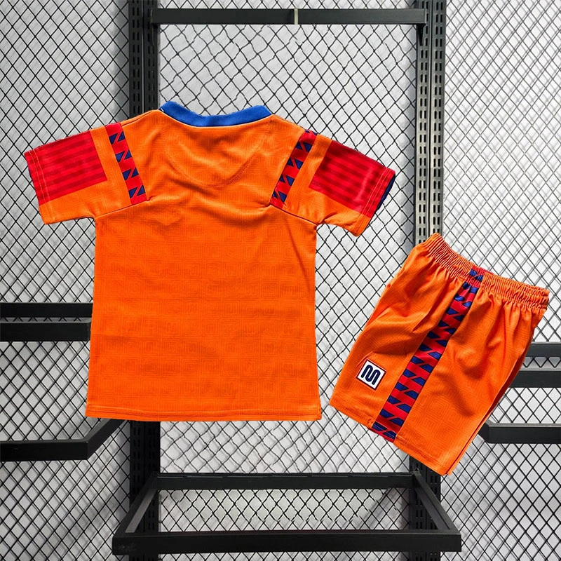 Retro Kids 1991-92 Kids Barcelona Aawy Football jersey retro