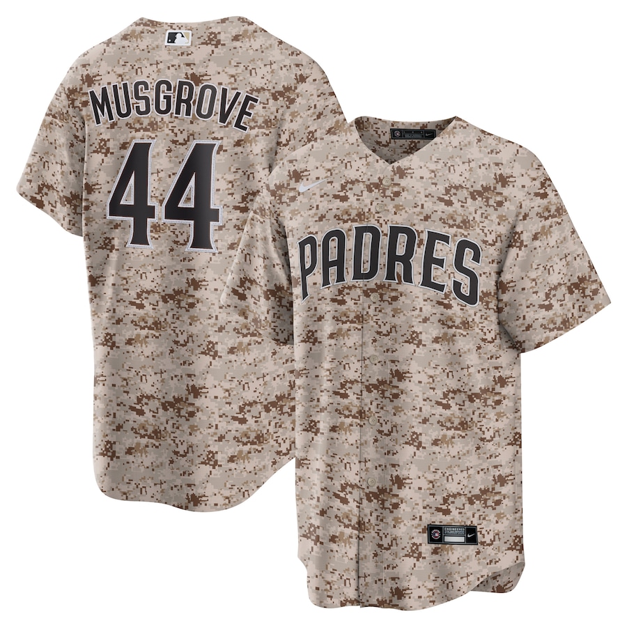 Joe Musgrove San Diego Padres USMC Alternate Player Jersey Camo