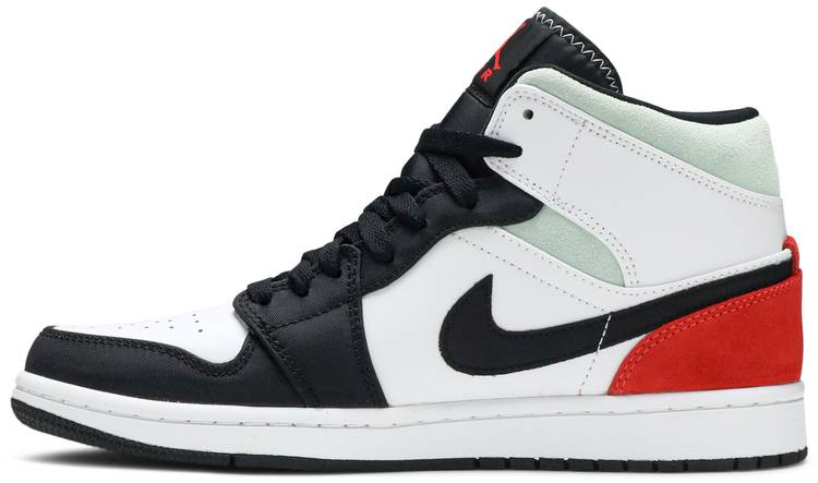 Air Jordan 1 Mid SE Red Black Toe 852542-100