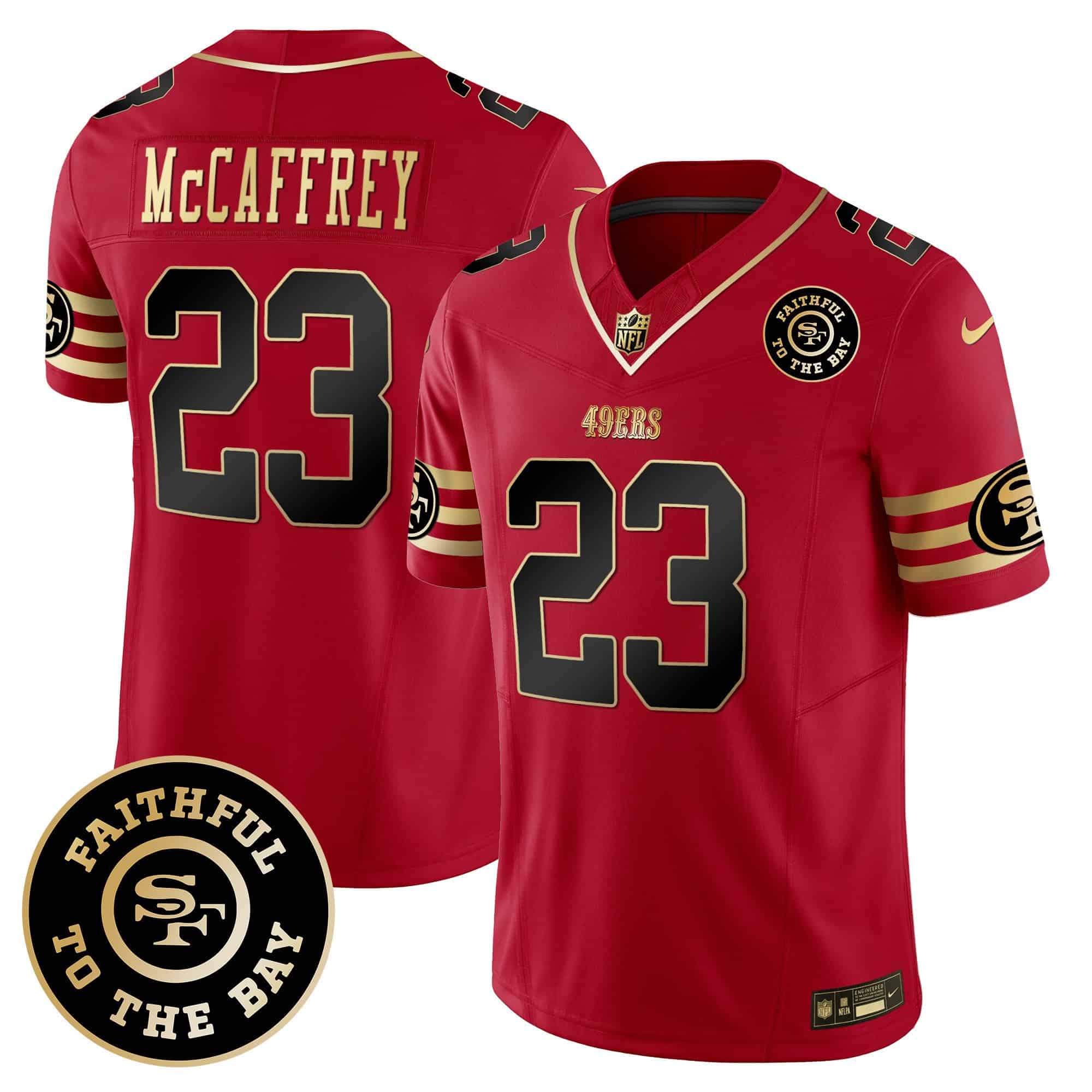 Men’s 49ers Faithful To The Bay Patch Vapor Limited Jersey V6 – All Stitched