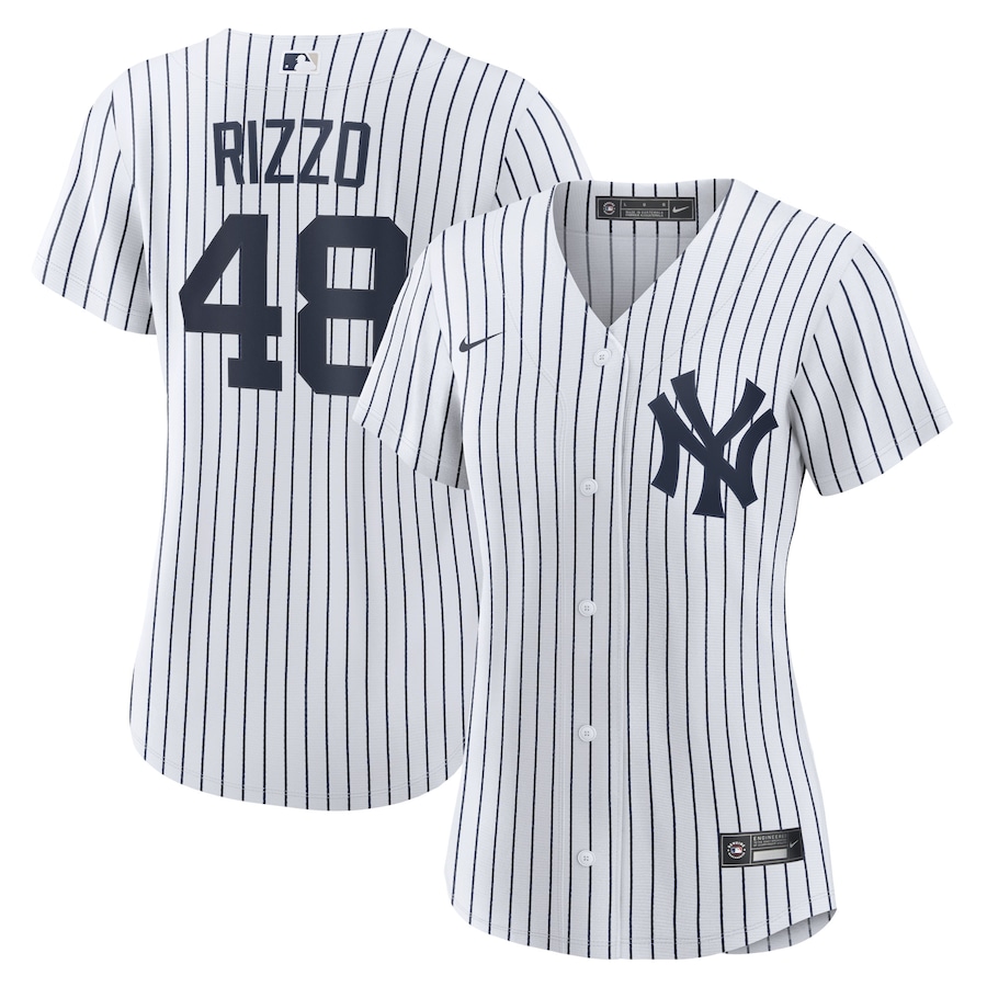 Anthony Rizzo New York Yankees Women's Home Official Player Jersey White