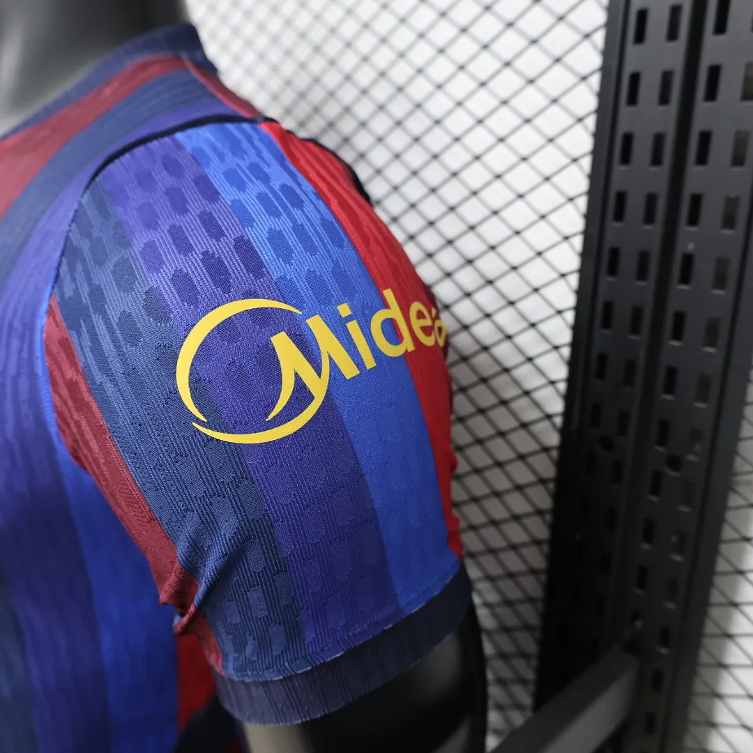 2026/27 La Liga Barcelona Team Home Football Jersey Player Version - JerseyFun