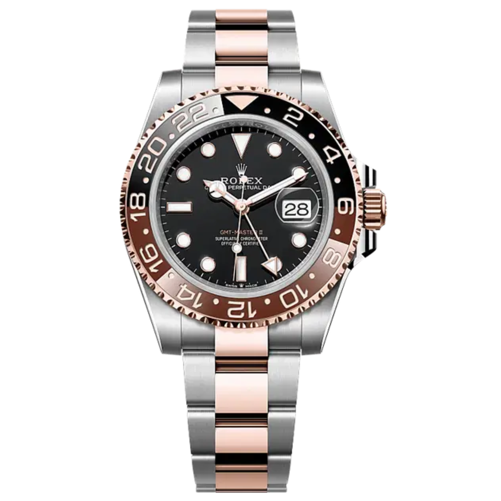Rolex GMT-MASTER II Oyster, 40 mm, Oystersteel and Everose gold M126711CHNR-0002