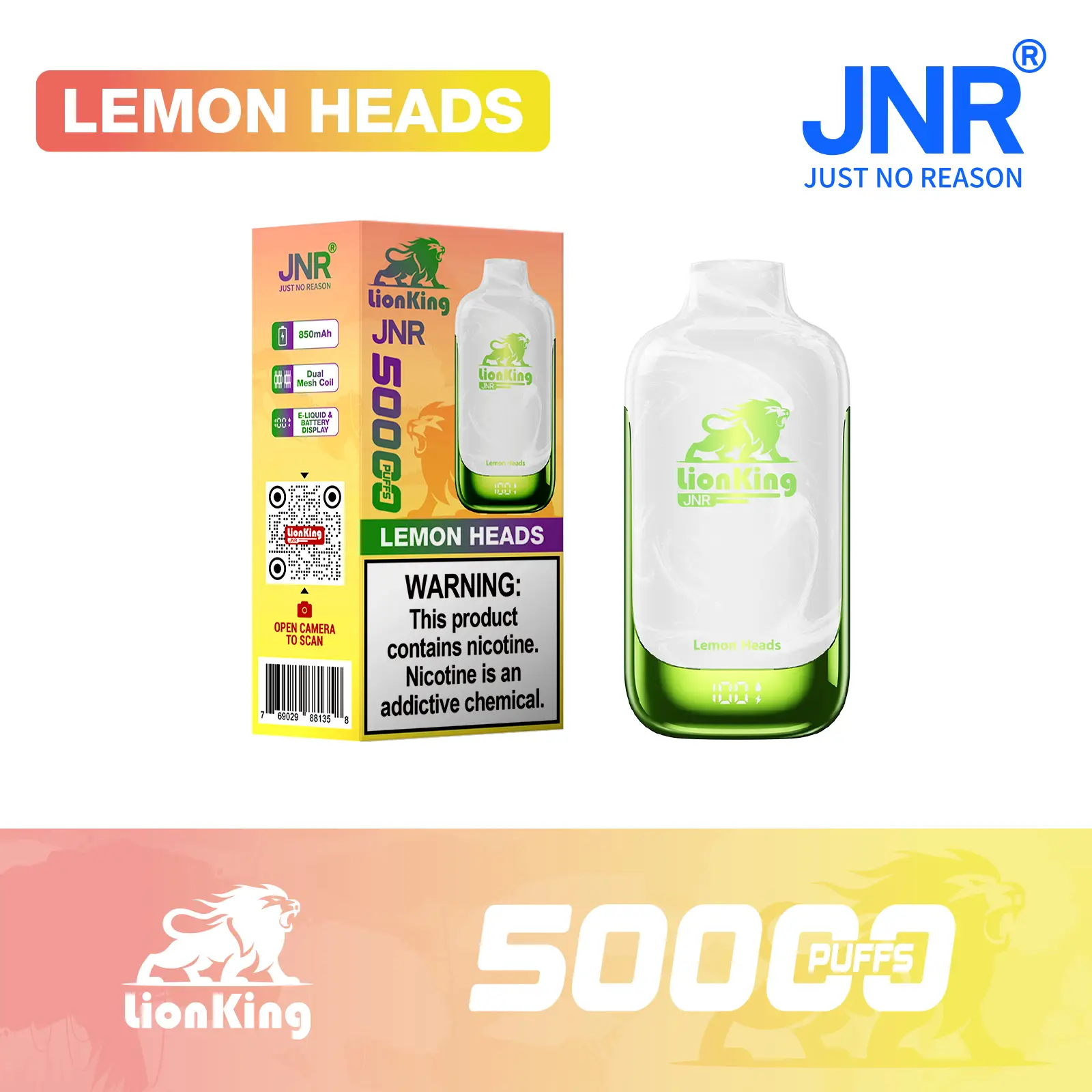JNR Lion King 50000 Puff Disposable Vape