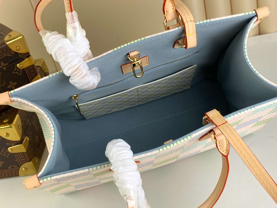 Louis Vuitton Onthego Mm Autres Toiles Damier Pistachio N40518 35Cm