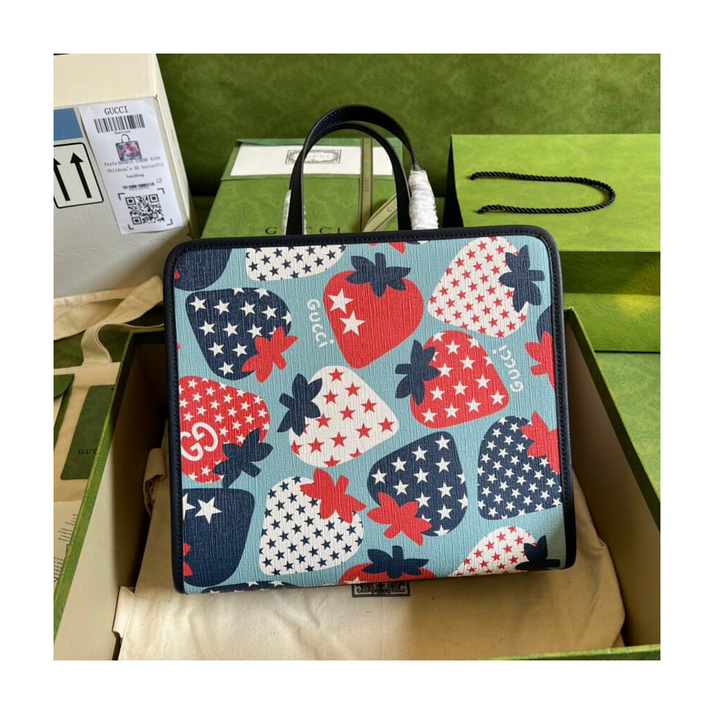 Gucci Strawberry Star Tote Bag