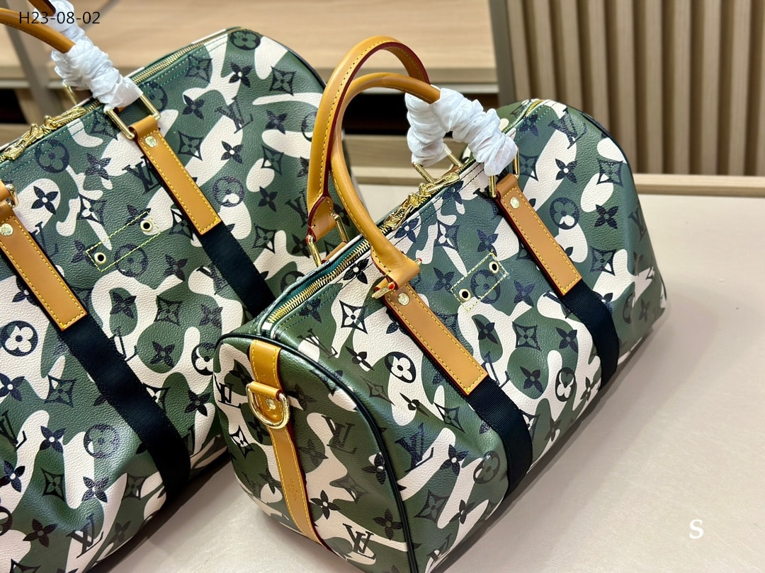 Louis Vuitton X Takashi Murakami Green Monogramouflage Coated Canvas Speedy 35Cm