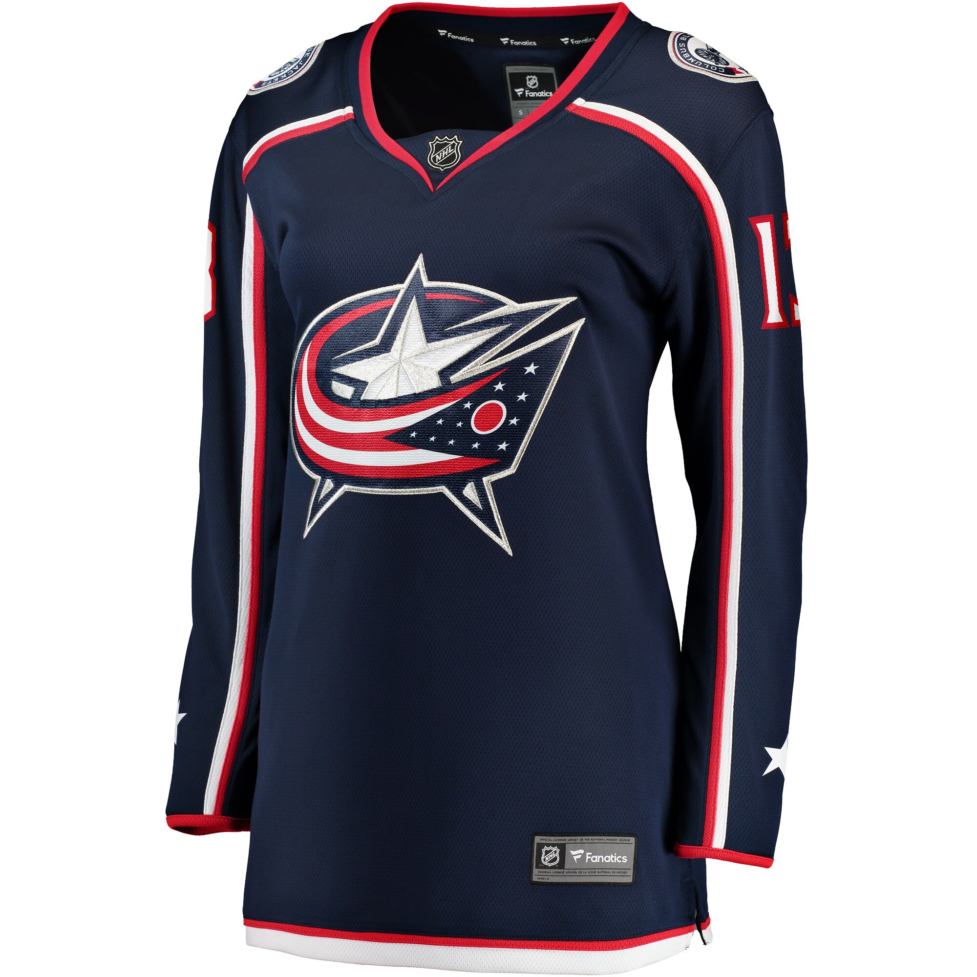 Johnny Gaudreau Columbus Blue Jackets Fanatics Women’s Breakaway Player Jersey – Navy