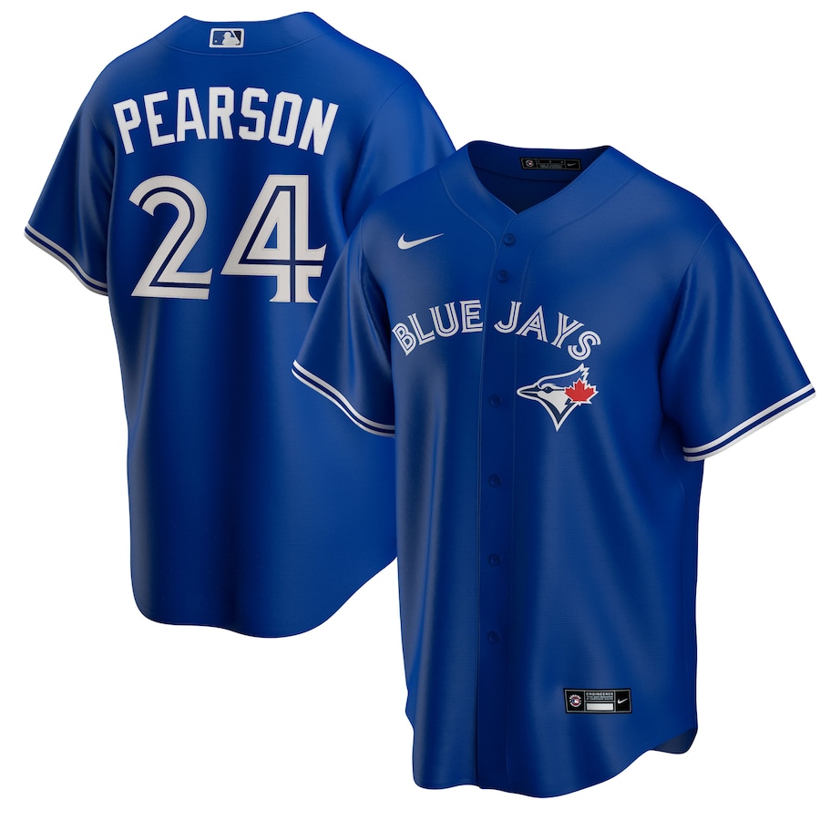 Nate Pearson Toronto Blue Jays Player Name Jersey Royal