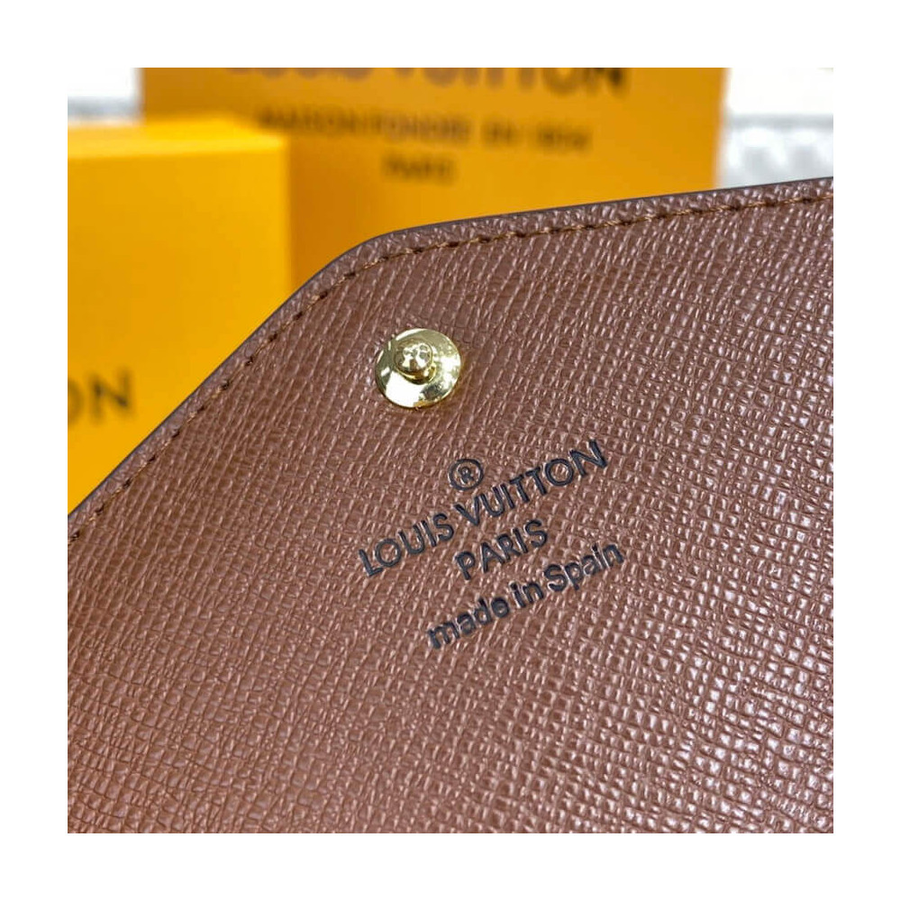 Louis Vuitton Monogram Cavas Sarah Wallet Brown 19cm