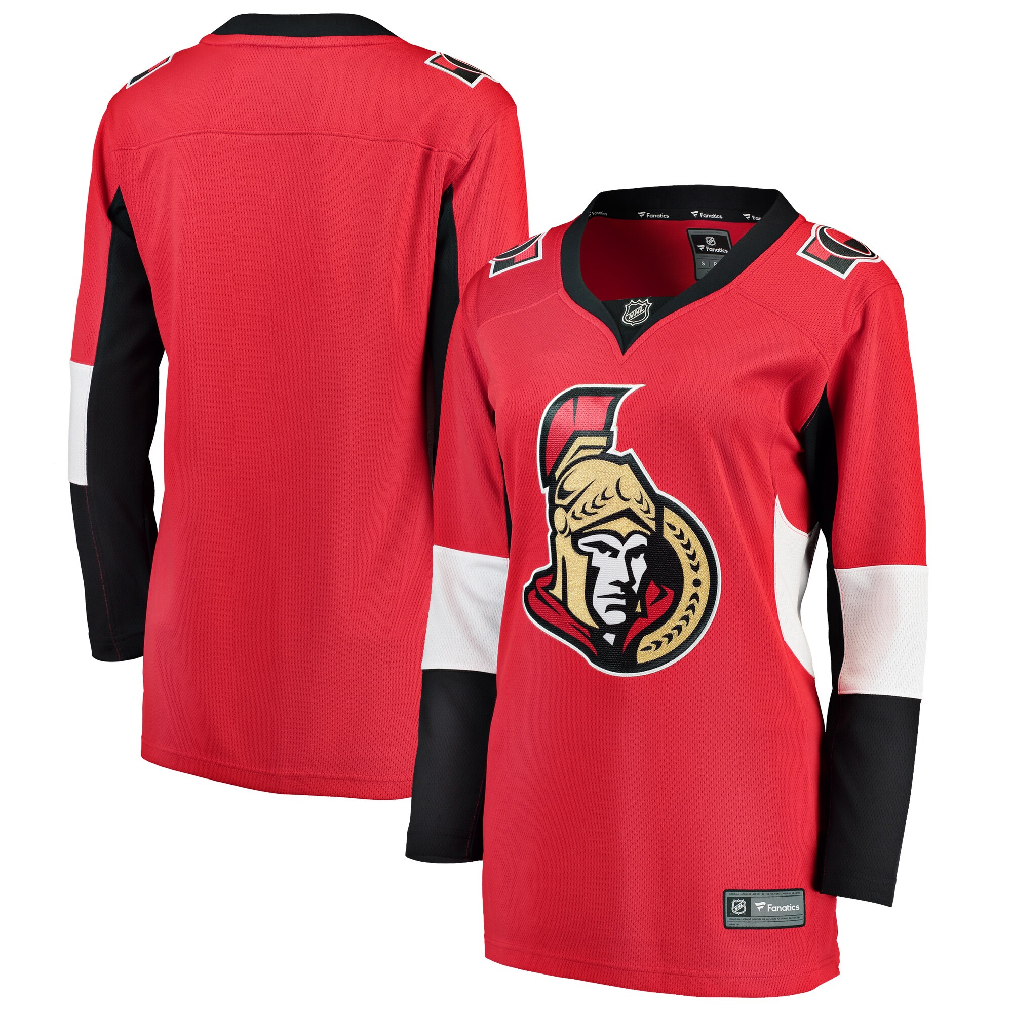 Ottawa Senators Fanatics Women’s Breakaway Home Blank Jersey – Red