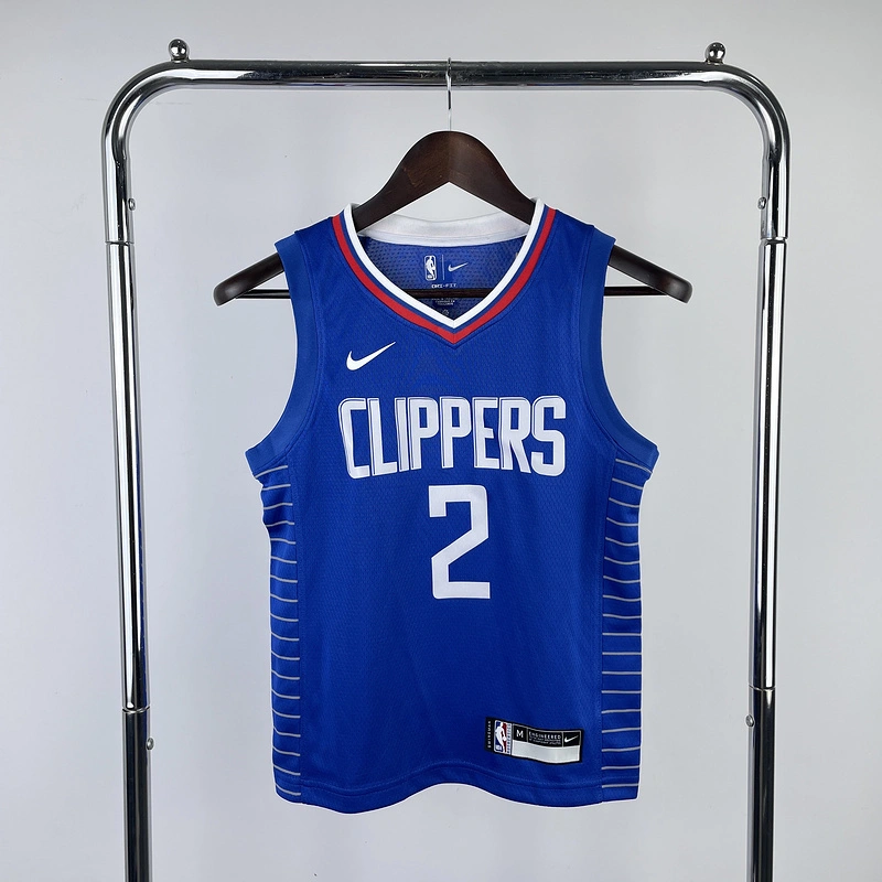 2023 NBA LA Clippers KIDS 2 LEONARD Basketball Jersey