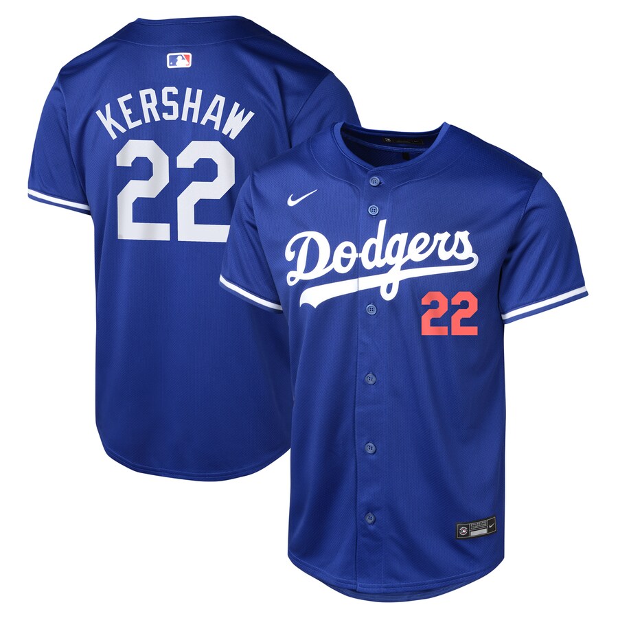 Clayton Kershaw Los Angeles Dodgers Youth Alternate Limited Player Jersey  Royal