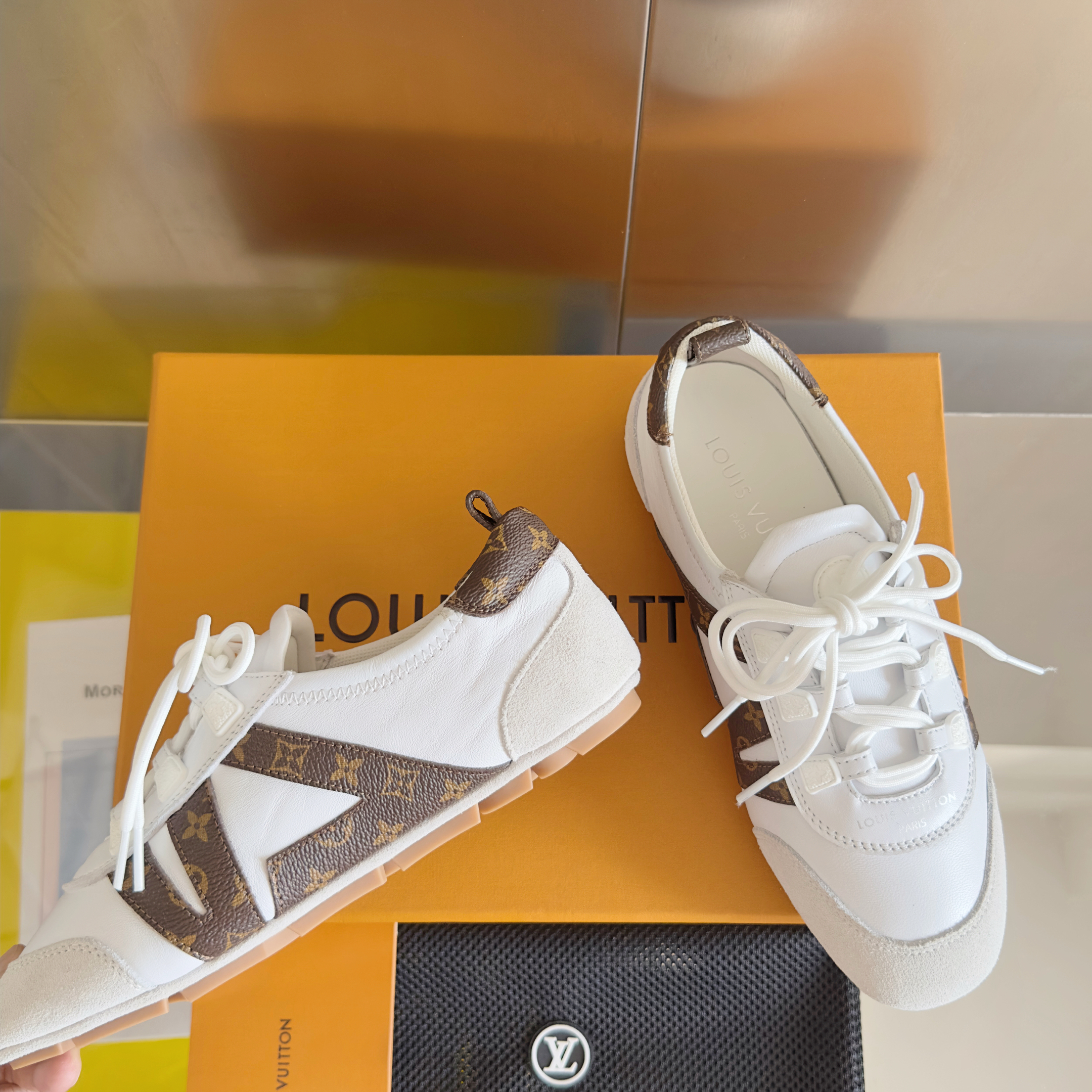 Louis Vuitton Sneakerina Monogram White – Women’s Ballet-Inspired Slim Sneakers