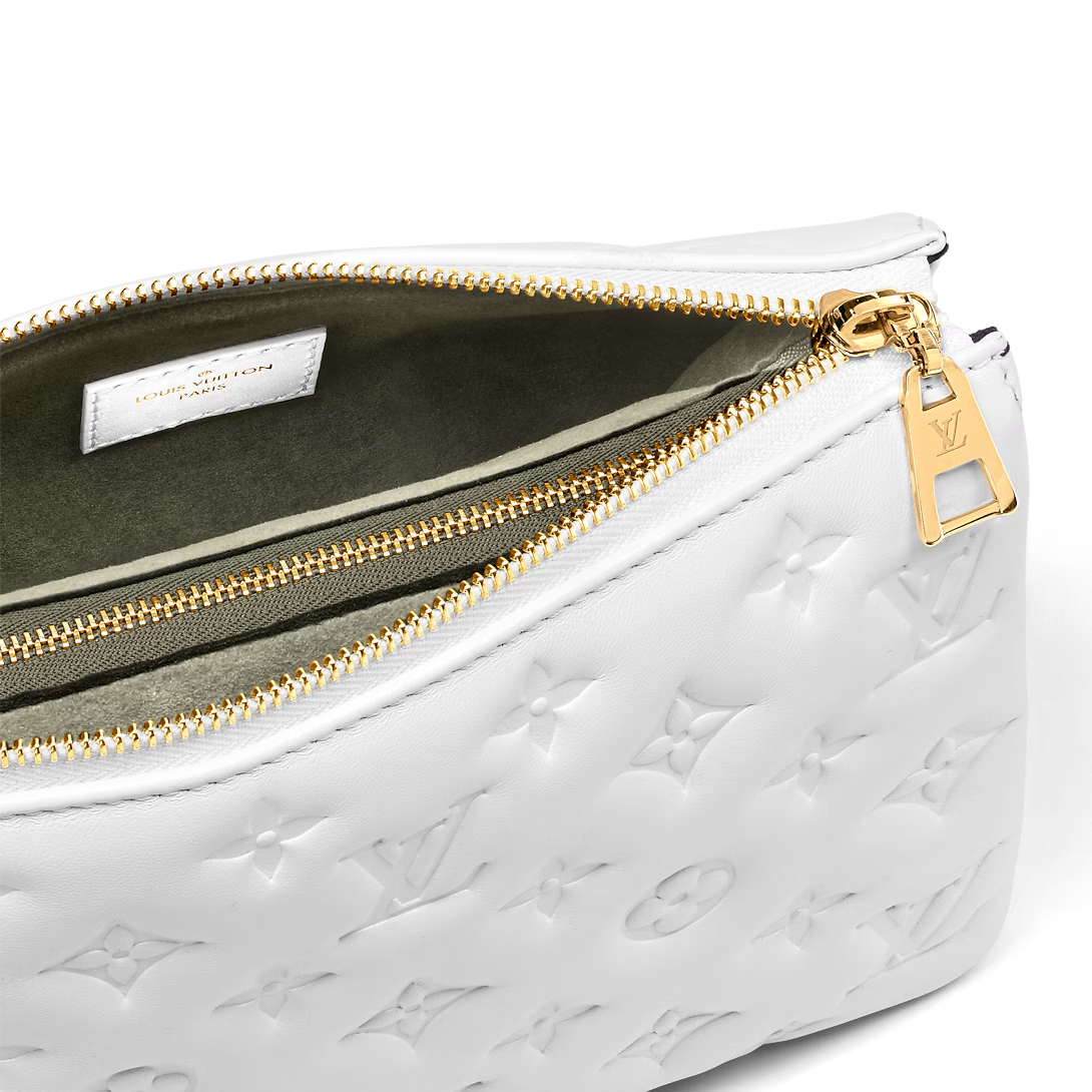Louis Vuitton Coussin BB 22cm/8.7in Monogram Empreinte Leather White M20770 – Women