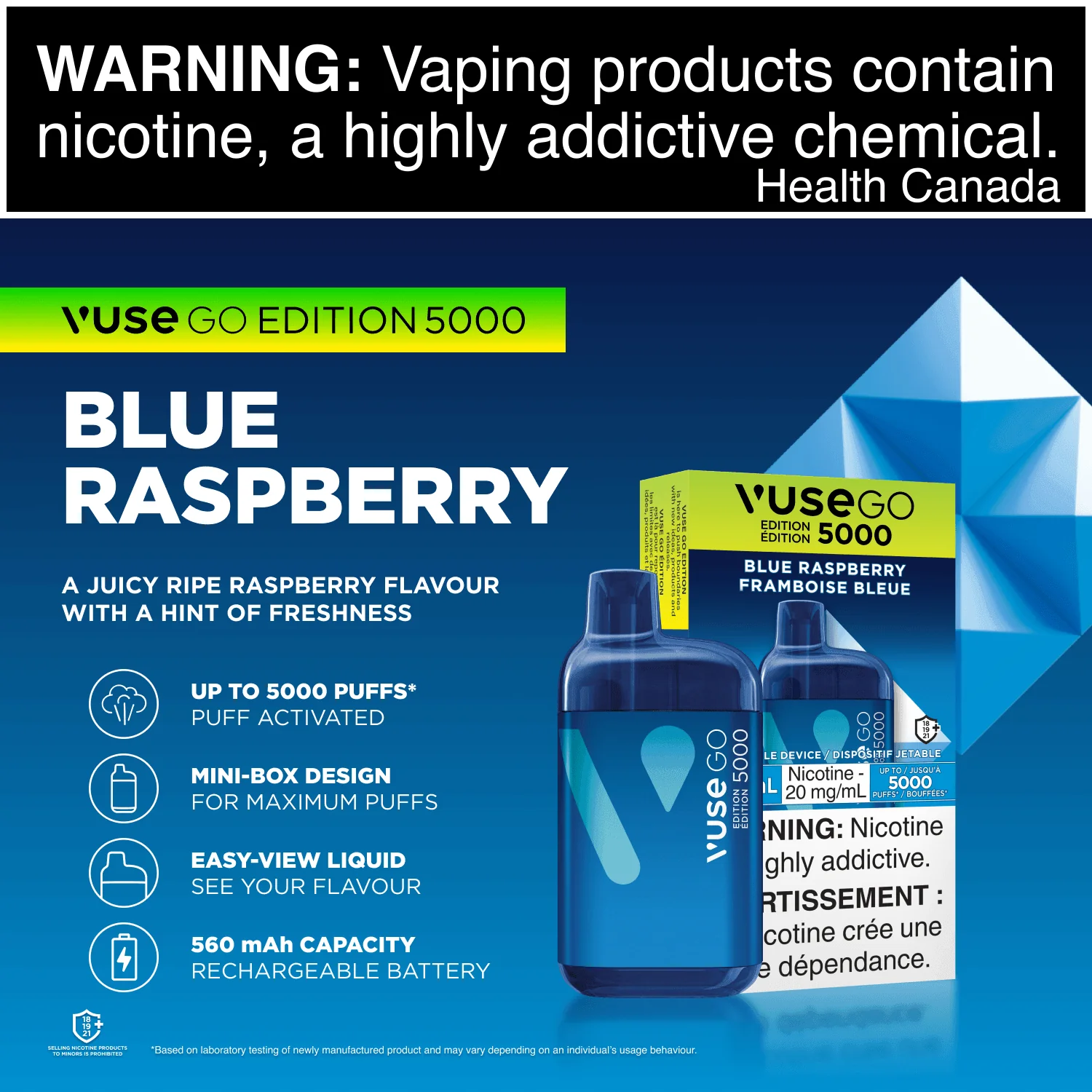 Vuse GO 5000 - Blue Raspberry