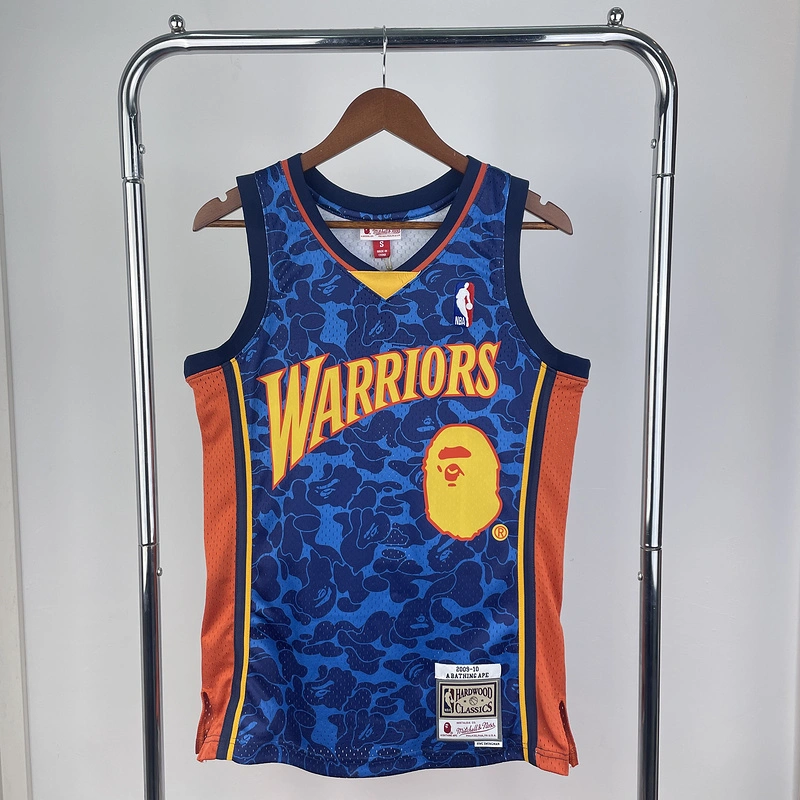 2009-10 NBA Golden State Warriors 93 BAPE Basketball Jersey