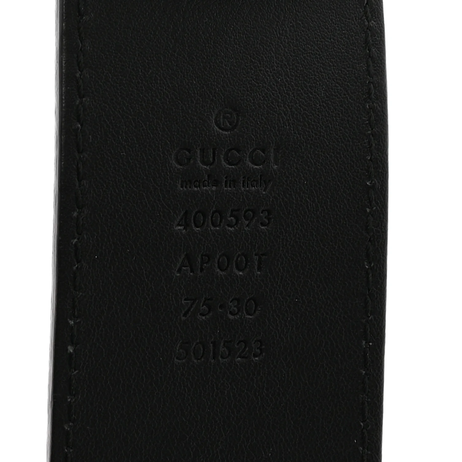 Calfskin Double G 40mm Belt 75 30 Black