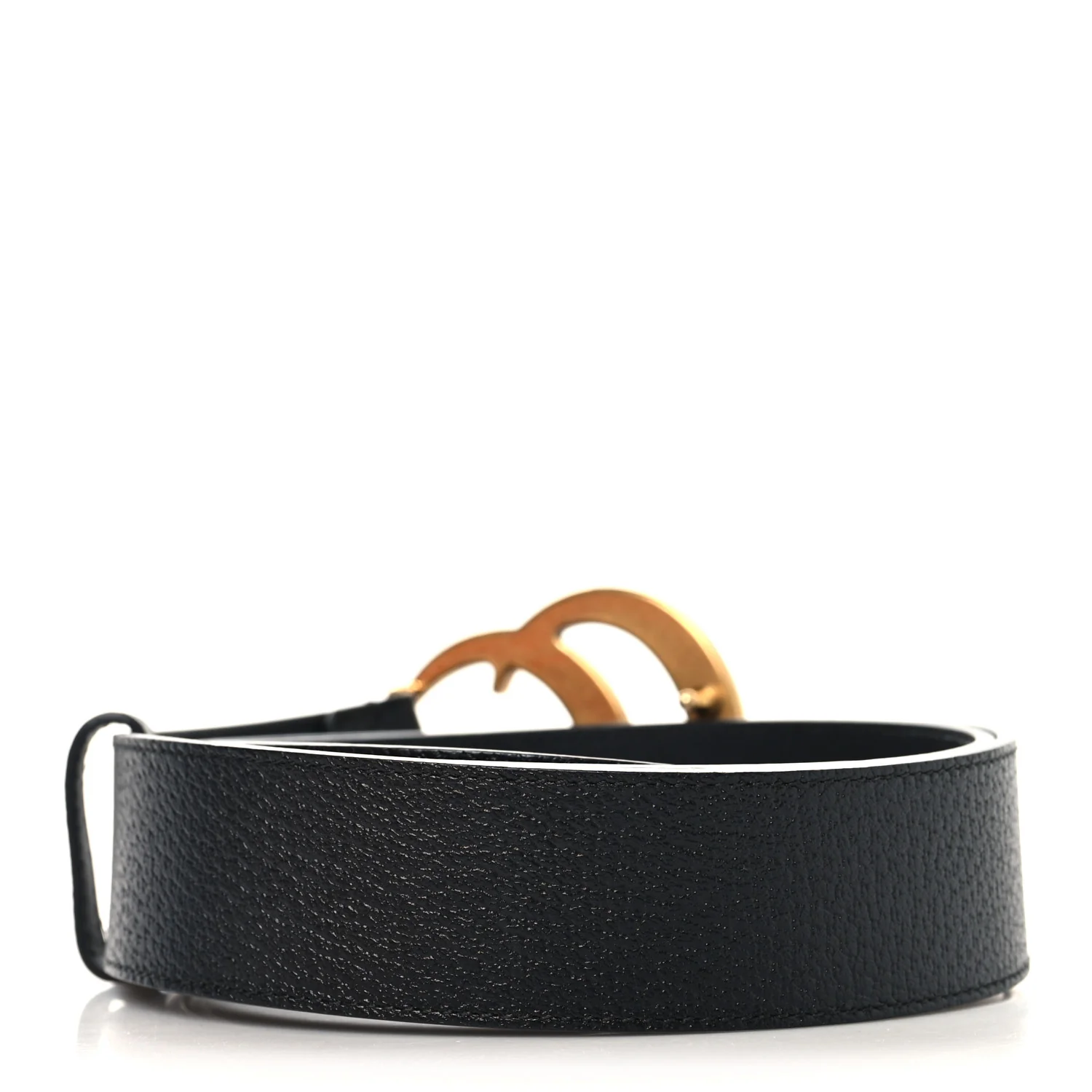 Textured Calfskin Double G 40mm Belt 95 38 Black