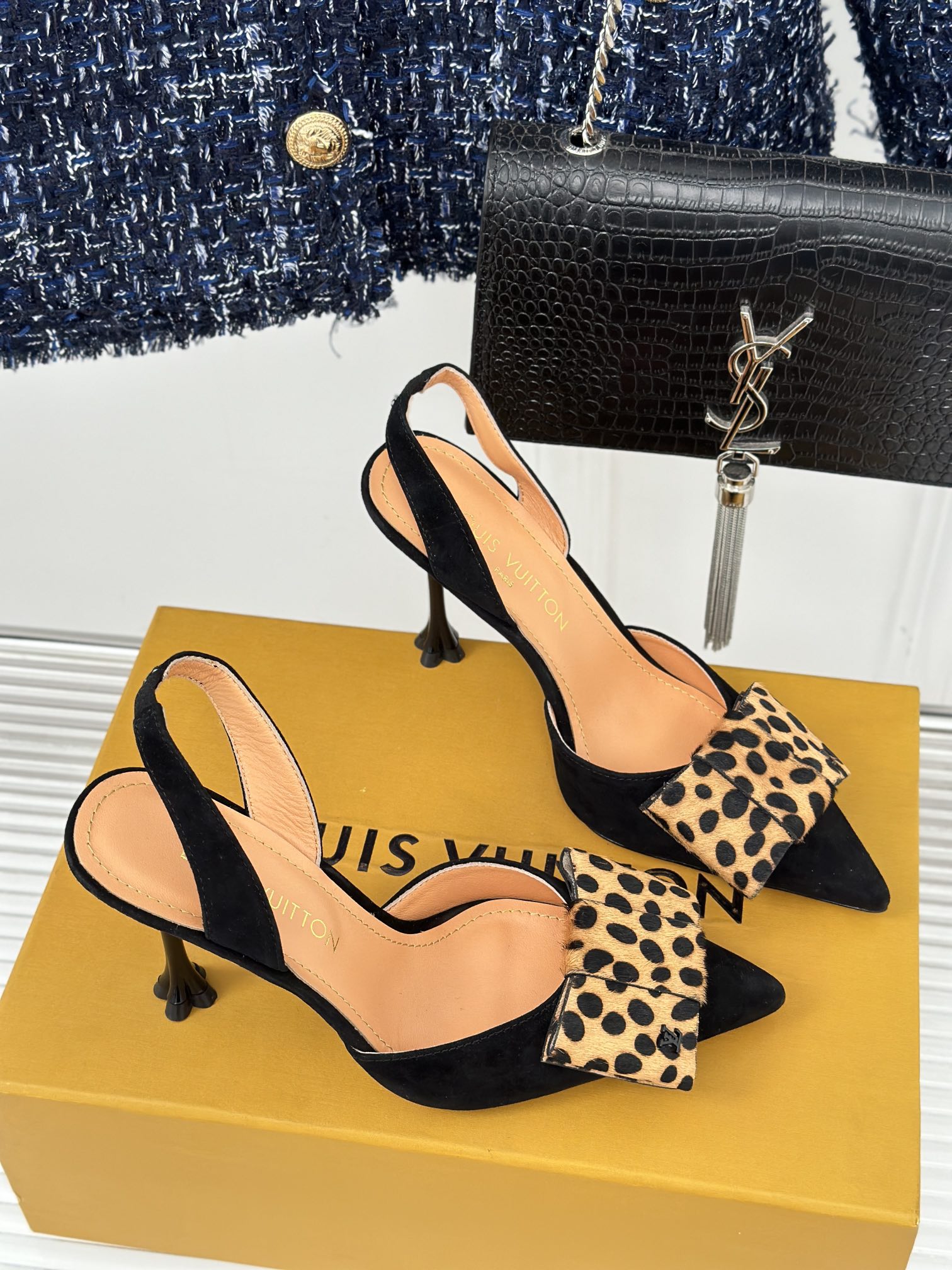 Louis Vuitton Blossom Slingback Pump Black 1Ac8B4