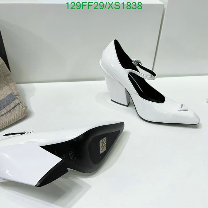 Prada Modellerie Leather Mary Jane Pumps In Nero White