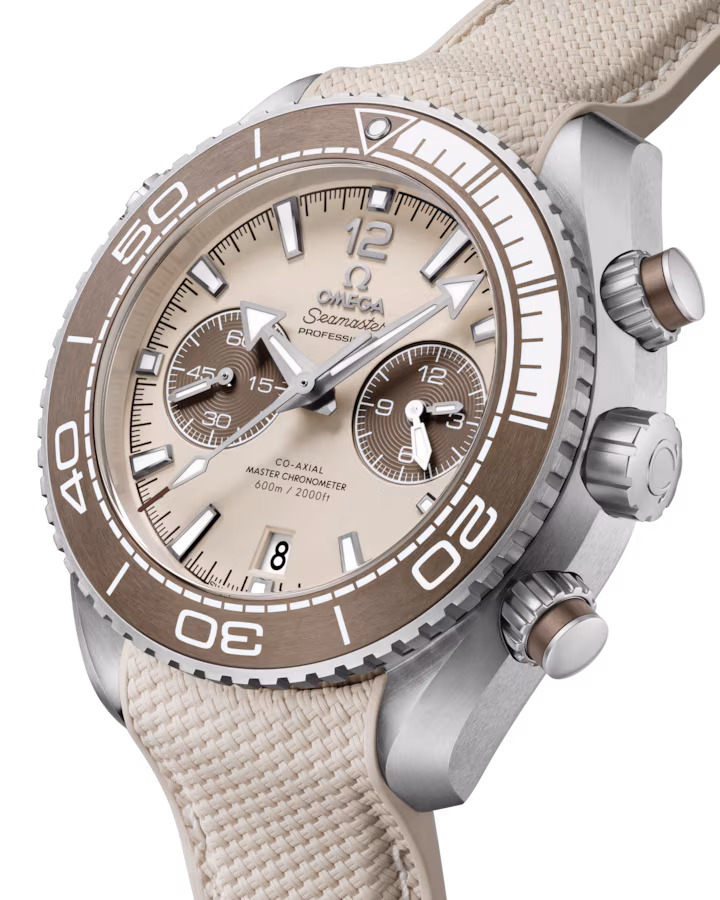 Omega Seamaster Planet Ocean 600M 45.5mm Linen Dial Stainless Steel Strap 215.32.46.51.09.001