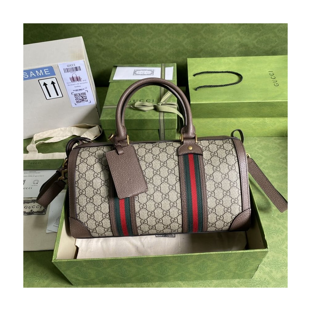 Gucci GG Small Duffel Bag With Web