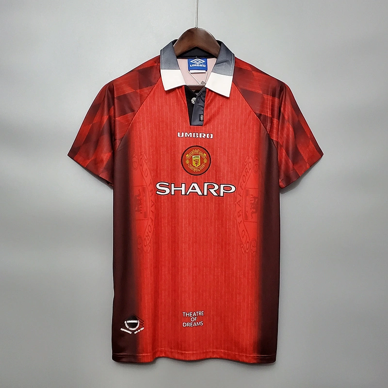 Retro 1996-97 Manchester United home CANTONA BECKHAM GIGGS KEANE  Football jersey retro