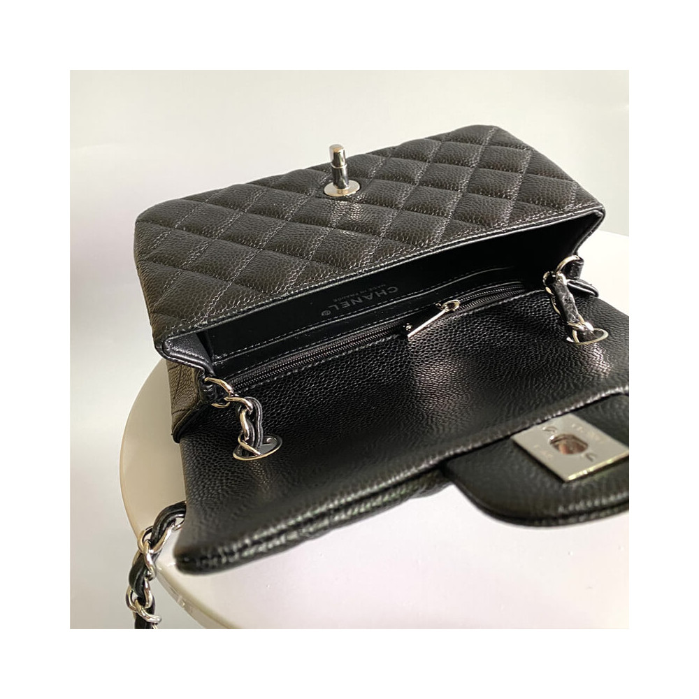 Chanel Caviar Quilted Mini Flap Bag 20cm