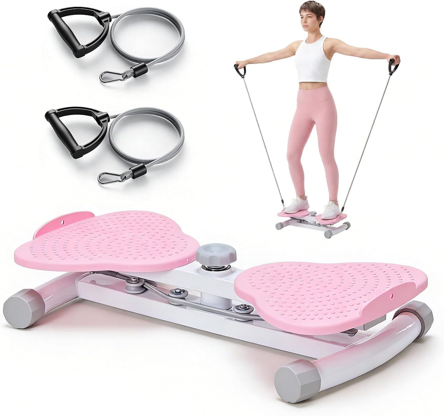 Waist Twister Machine Exercise, Ab Twister Board, 300 lbs Capacity, Noiseless Fitness Tool for Core & Belly Fat Workout, Anti-Slip Home Gym Equipment