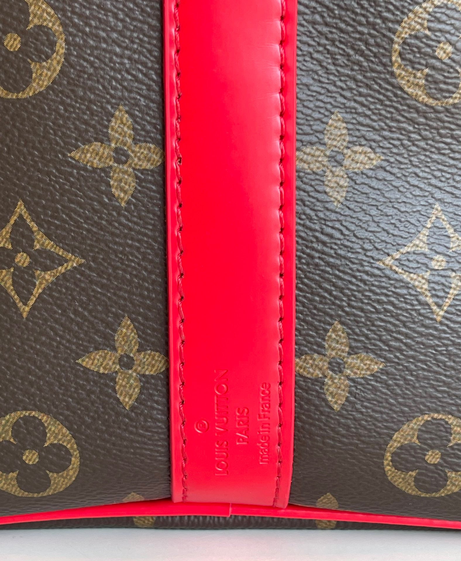Louis Vuitton Keepall Bandouliere 50 Monogram Canvas Red 50cm LV M44740