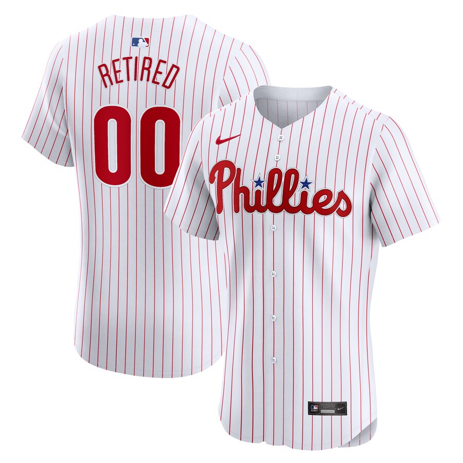 Philadelphia Phillies Home Elite Pick-A-Player Retired Roster Jersey White