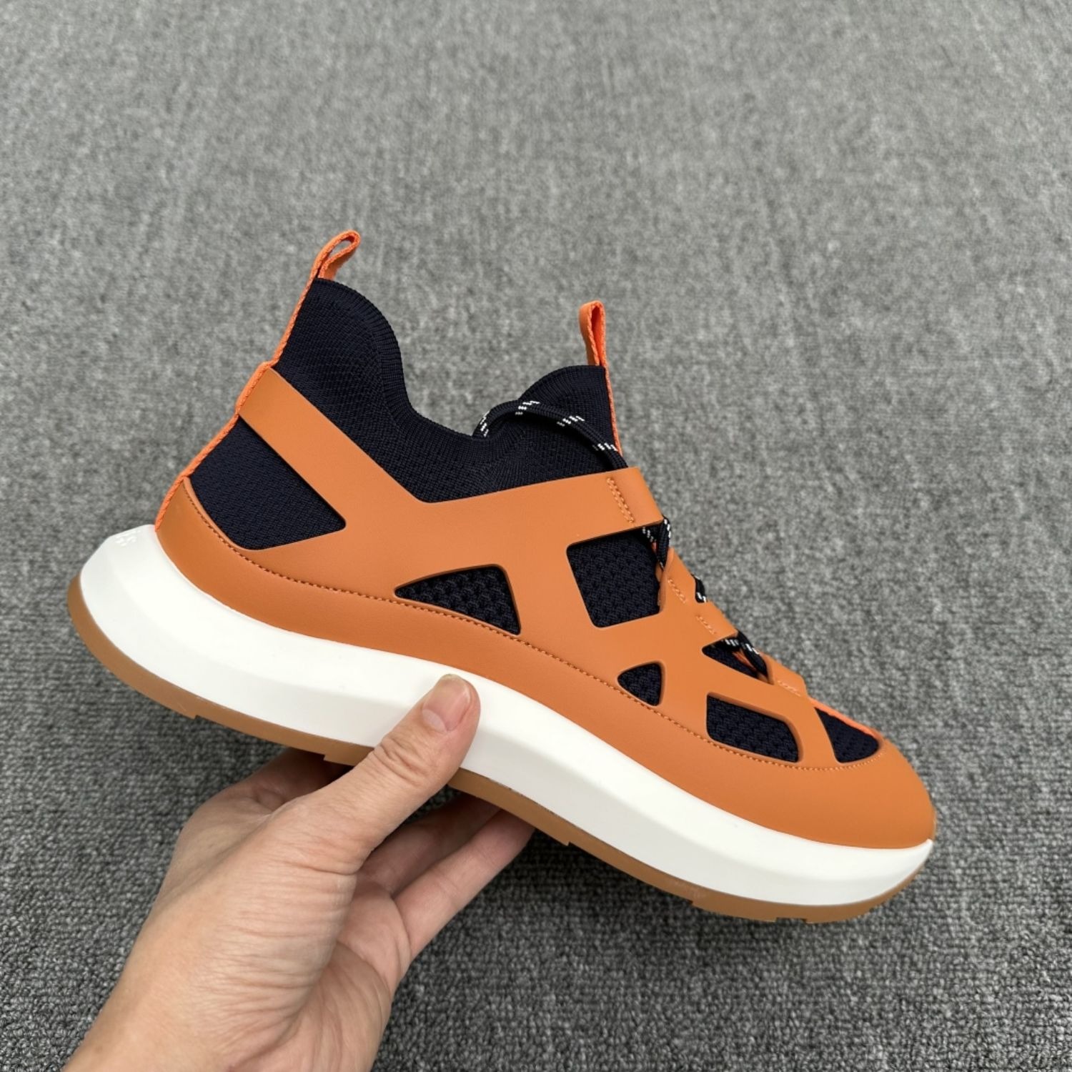 HERMES KATANA SNEAKER MARINE