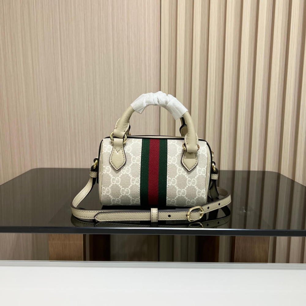 Gucci Ophidia Mini Boston Bag GG Supreme 16.5cm/6.5in